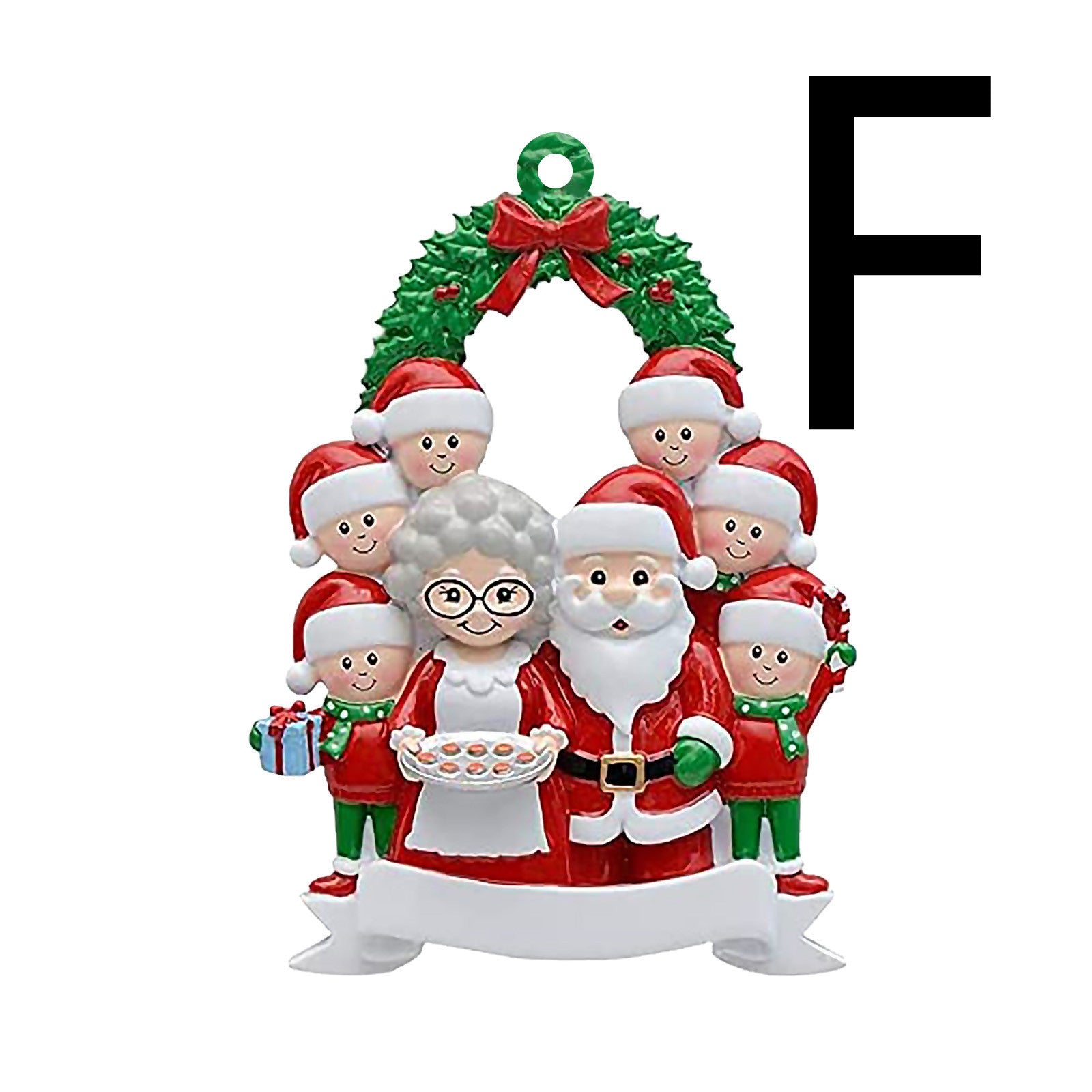 Christmas Wooden family Pendant Decorations