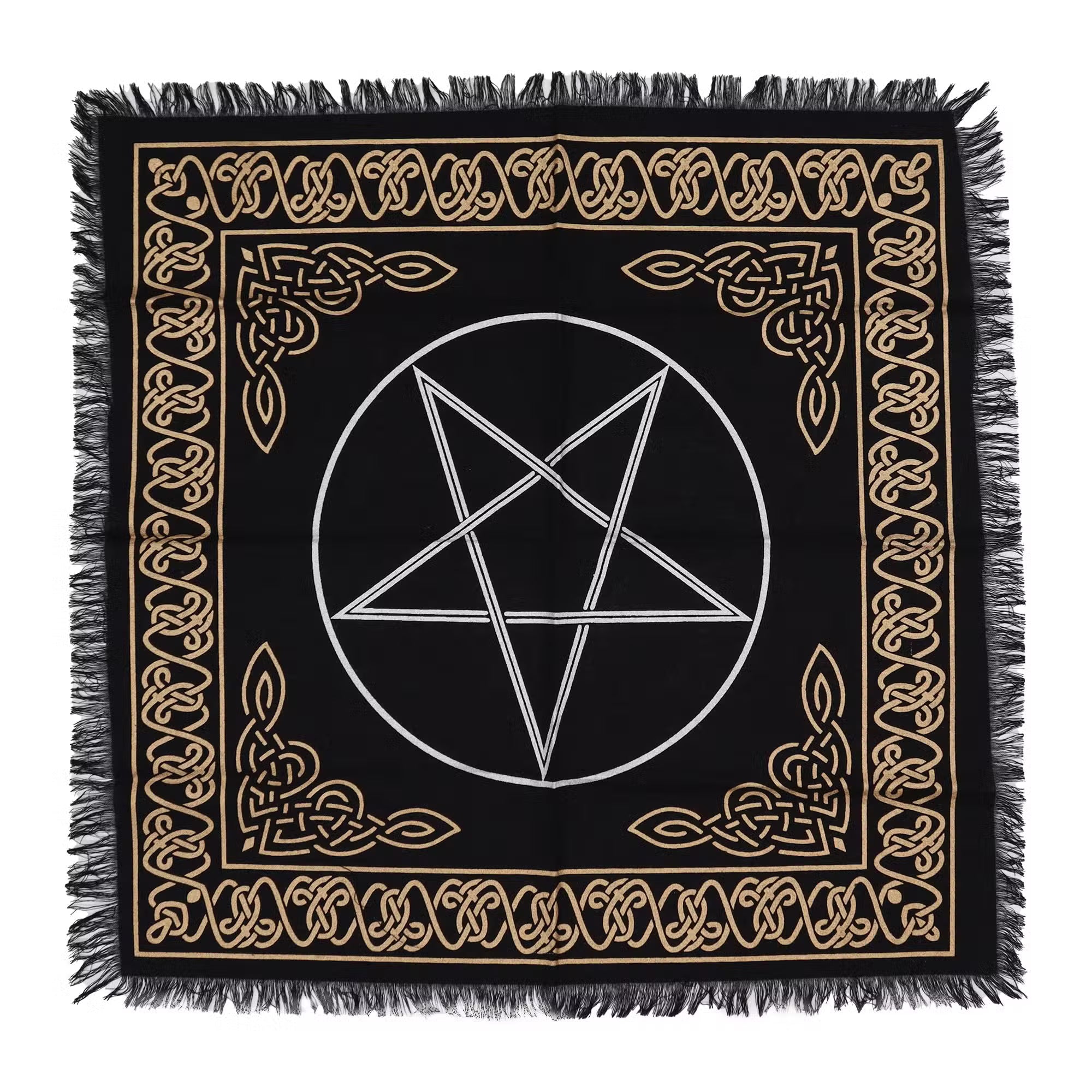 Esoteric Fringed Altar Cloth - Pentagon