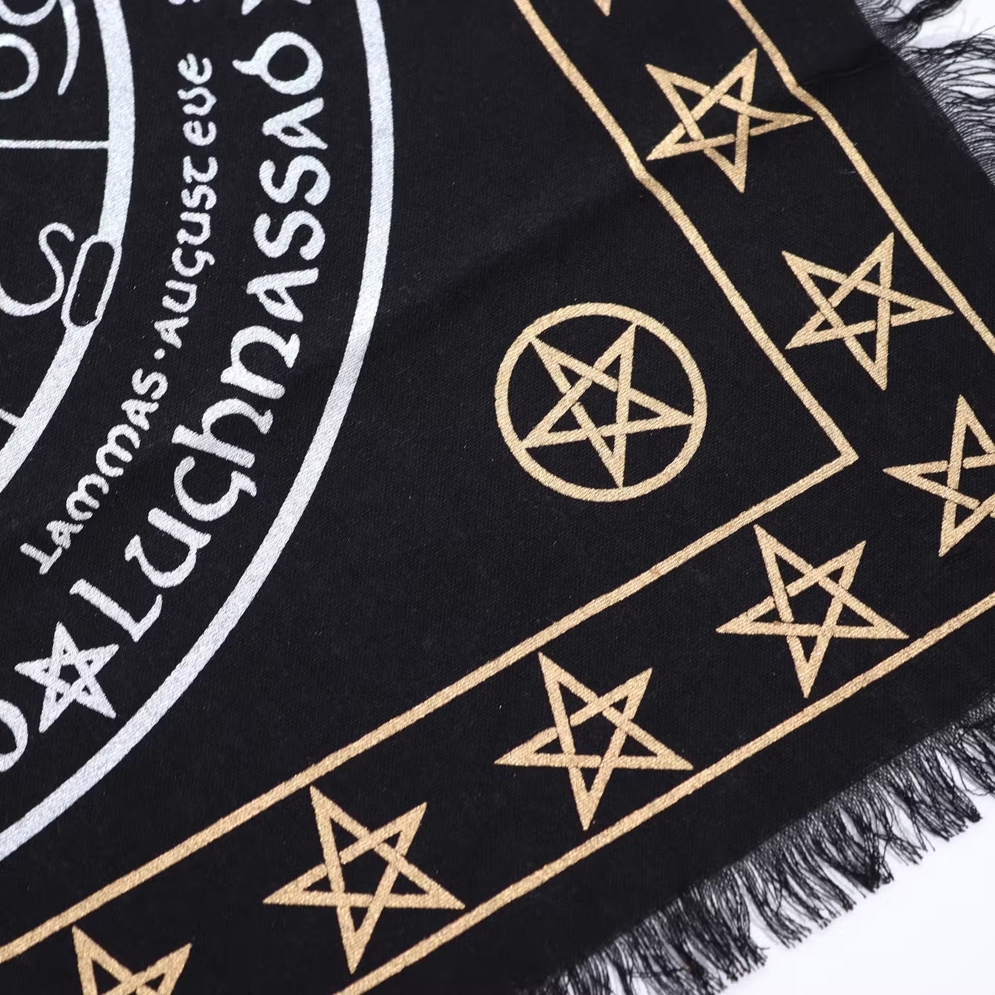 Esoteric Fringed Altar Cloth - Life Death Rebirth