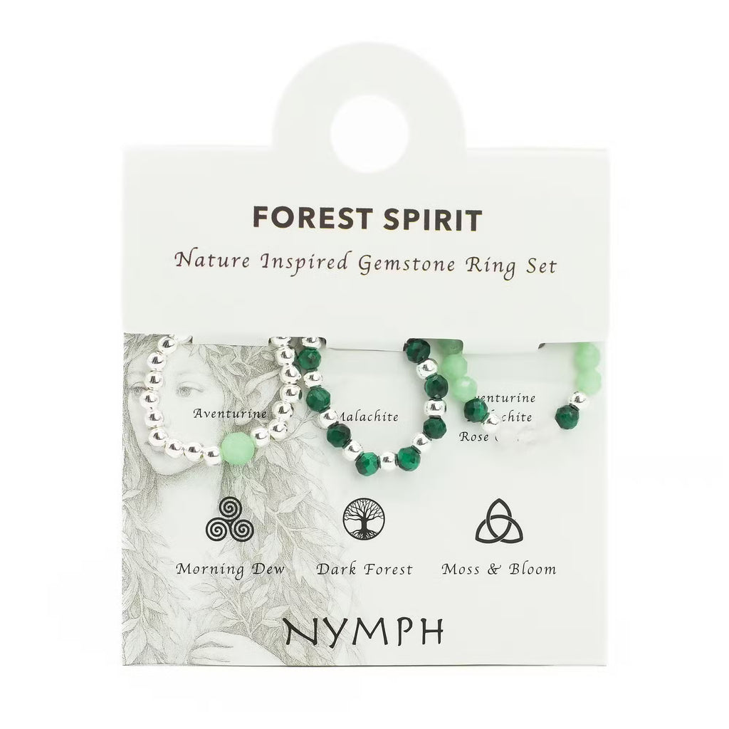 Nymph Spirit Gemstone Ring Set