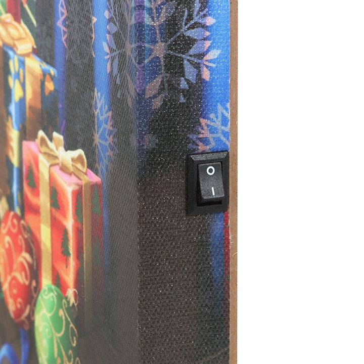 Krampuss Light Up LED Canvas Plaque by Lisa Parker