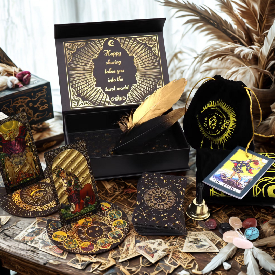 Gold Foil Tarot - Let the Magic Begin - Gift Set