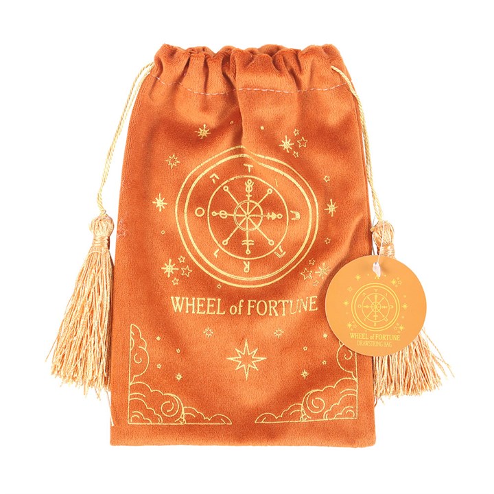 Wheel of Life Tarot Card Velvet Bag