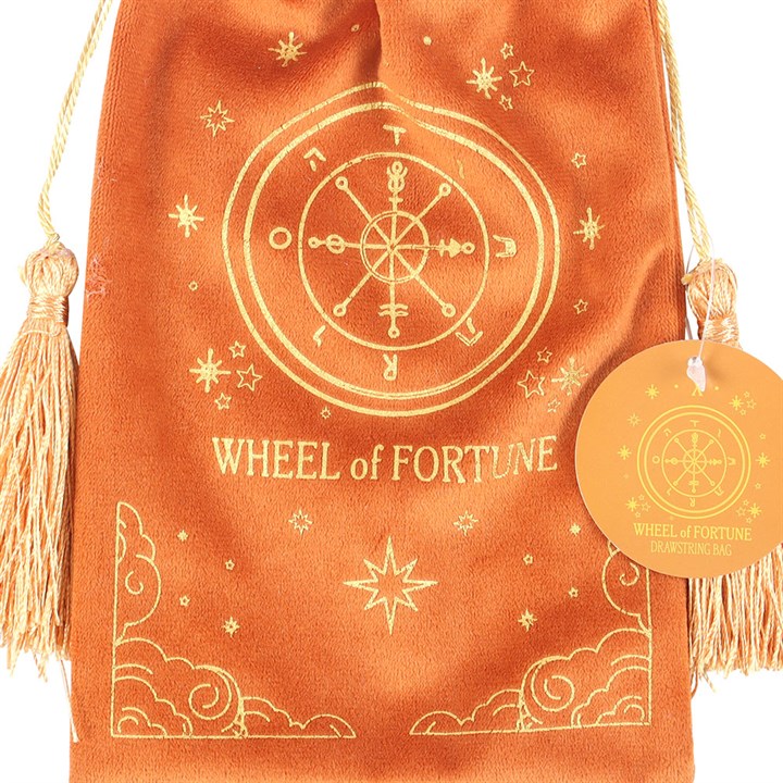 Wheel of Life Tarot Card Velvet Bag