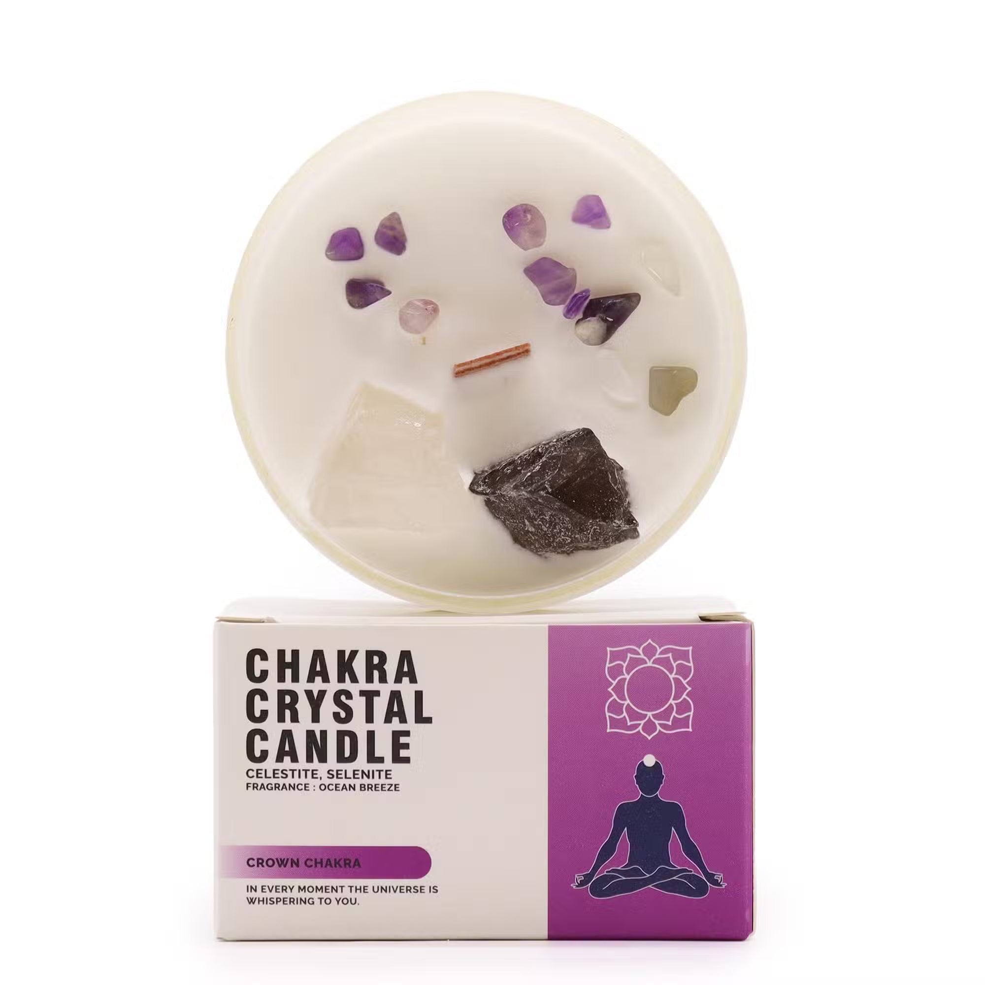 Chakra Crystal Candles - 7 varieties