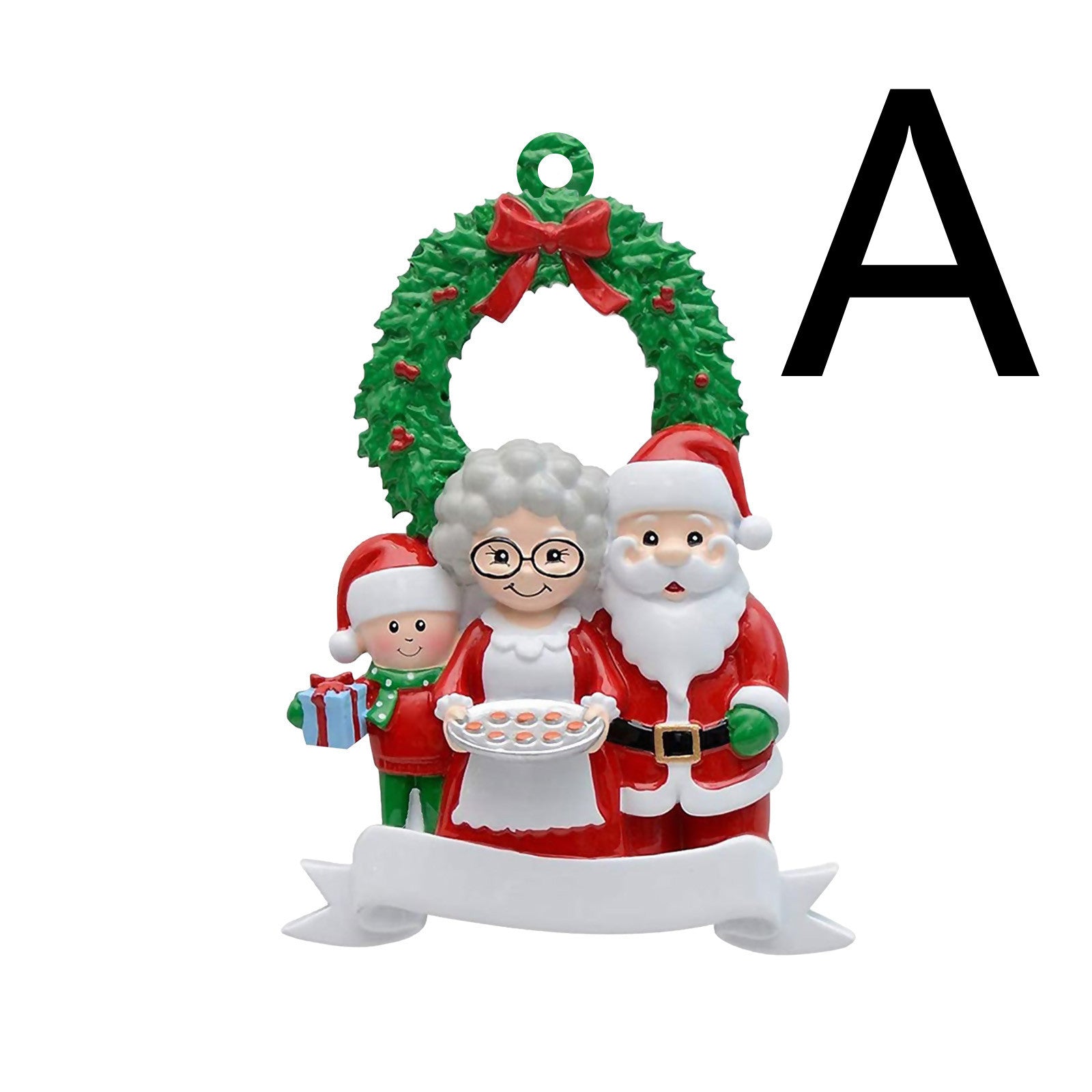 Christmas Wooden family Pendant Decorations